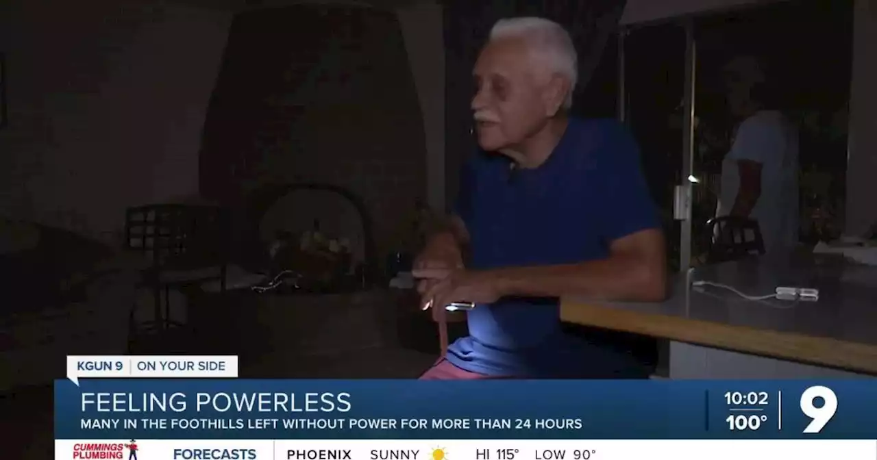 Foothills residents share struggle during monsoon power outage