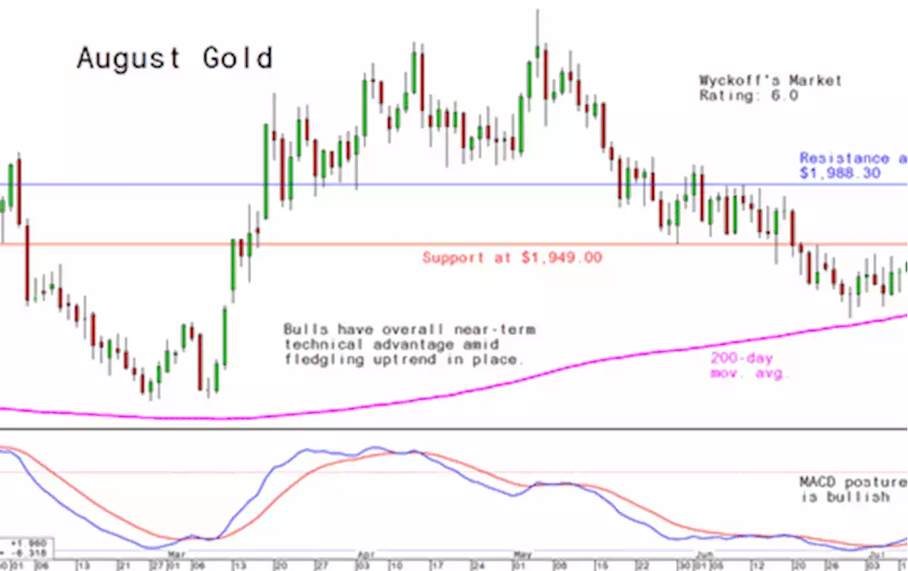 Wednesday's Charts for Gold, Silver and Platinum and Palladium, July 19