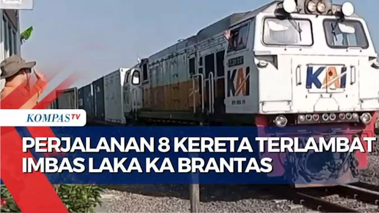 KA Brantas Tabrak Truk, Perjalanan 8 Kereta Sempat Alami Keterlambatan