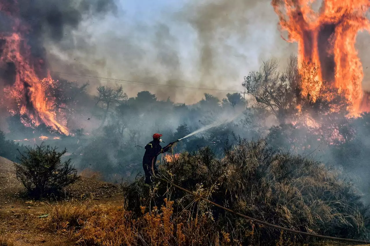 EN IMAGES - La Grèce en proie à de gigantesques incendies