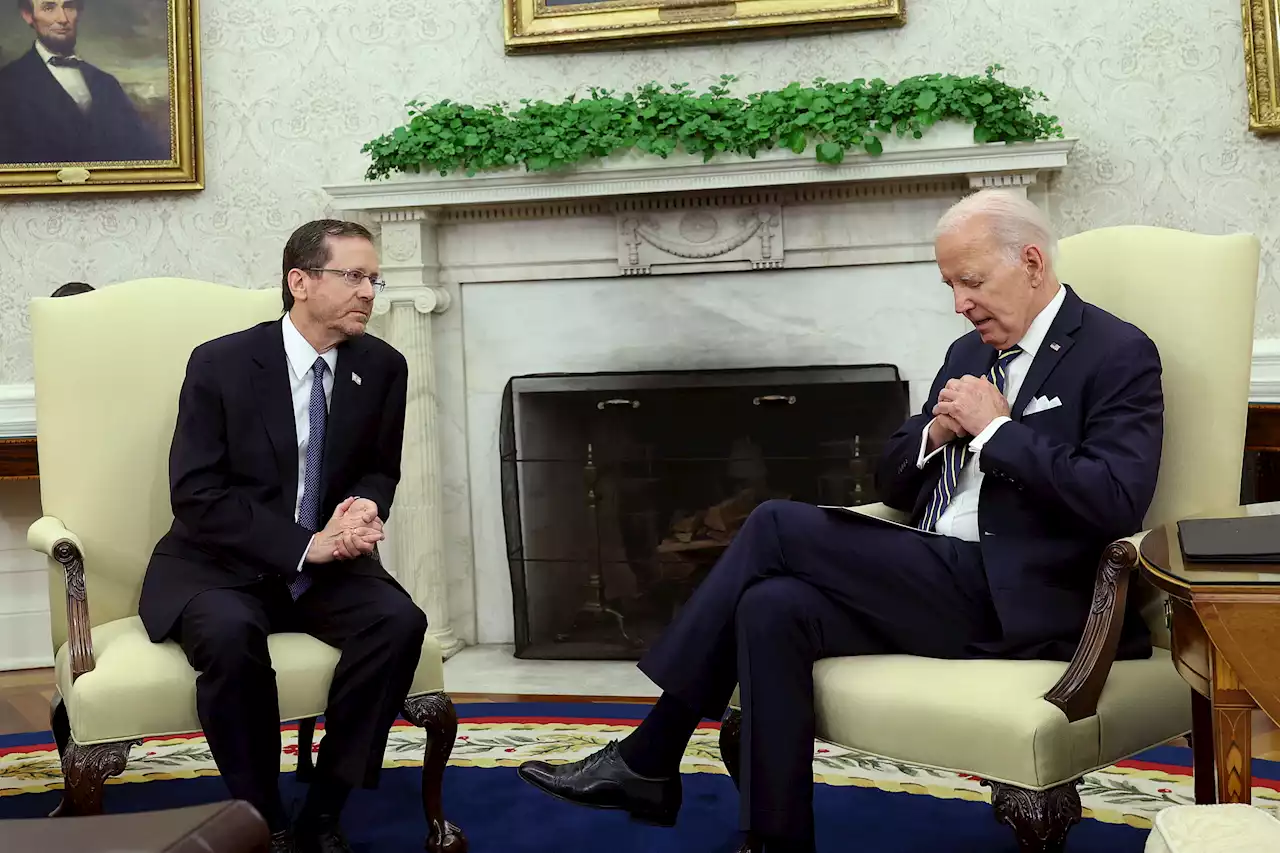 Fact Check: Did Joe Biden fall asleep while meeting Israel's president?