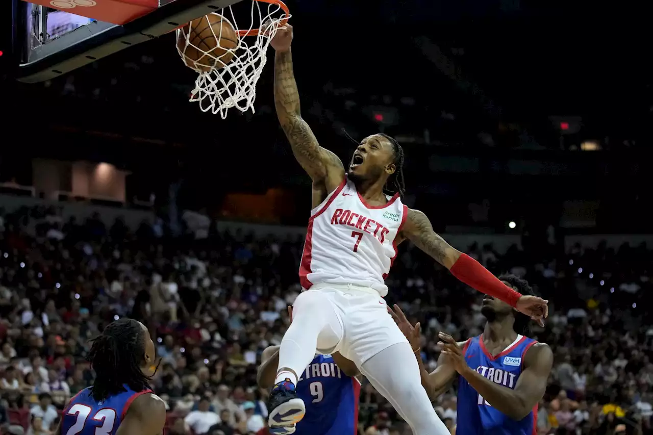 Rockets’ Cam Whitmore is hyping up his Rookie of the Year train already