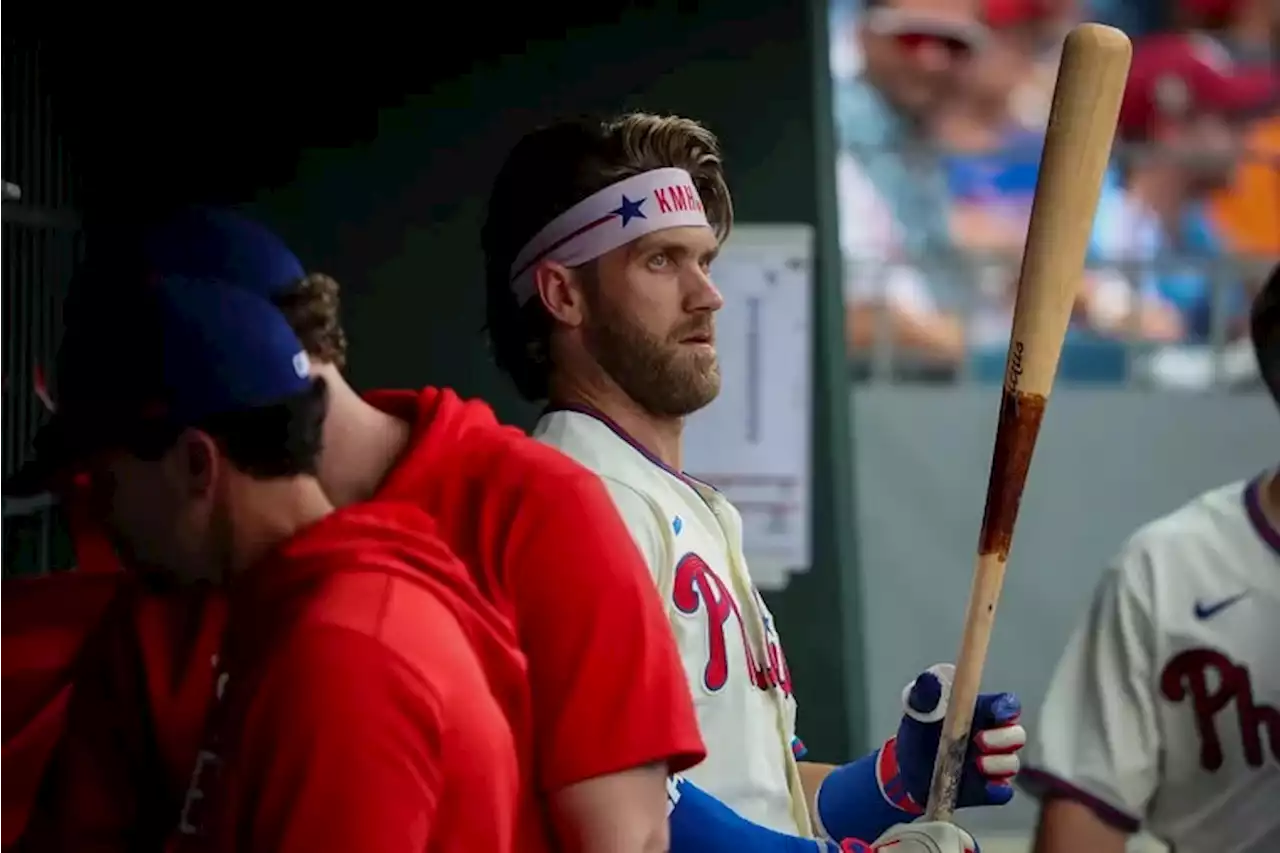 Bryce Harper’s debut at first base for Phillies is delayed — maybe until the weekend