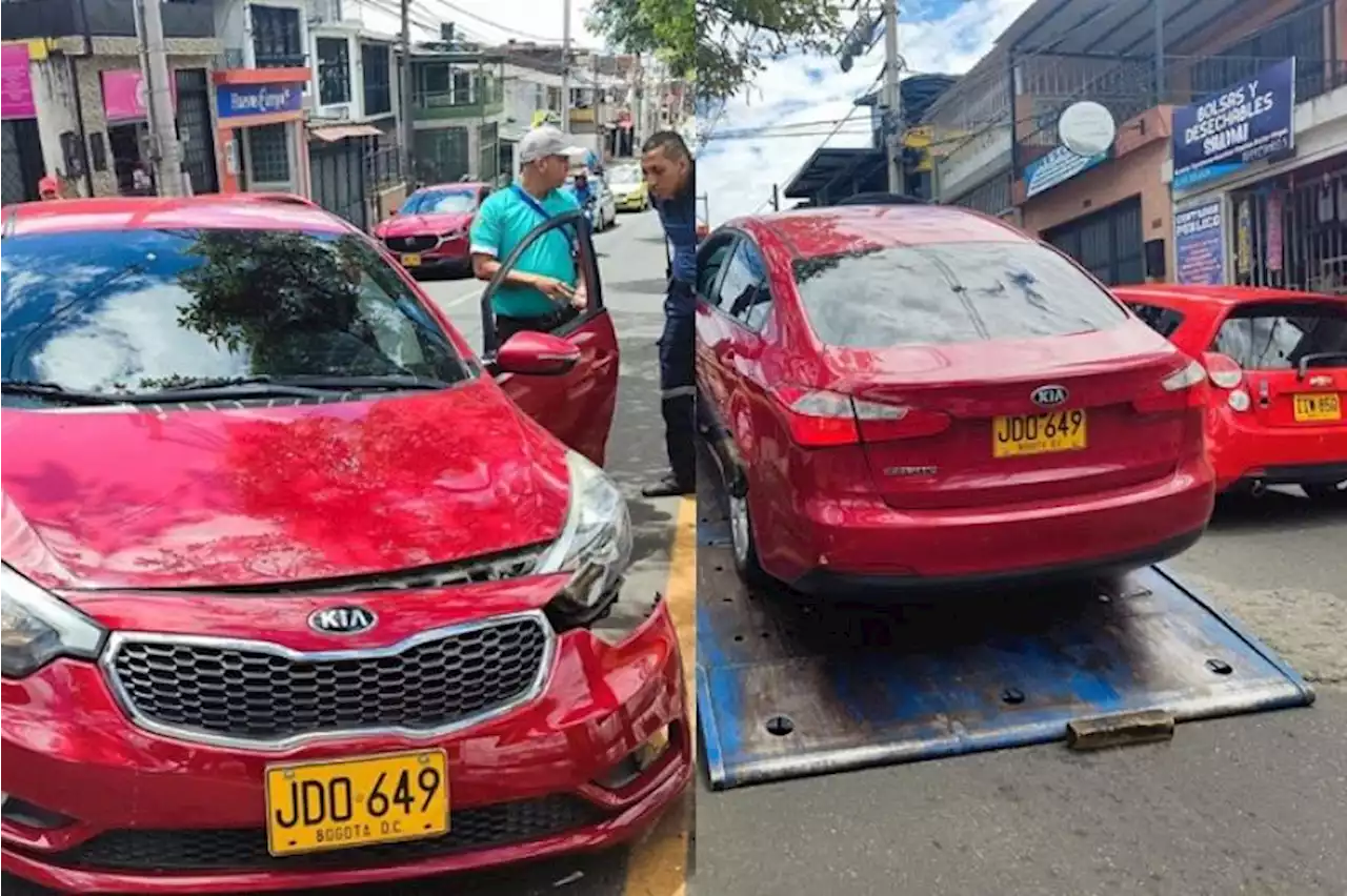 En importante vía de Ibagué, a un carro se le estalló la llanta y terminó estrellándose - Pulzo