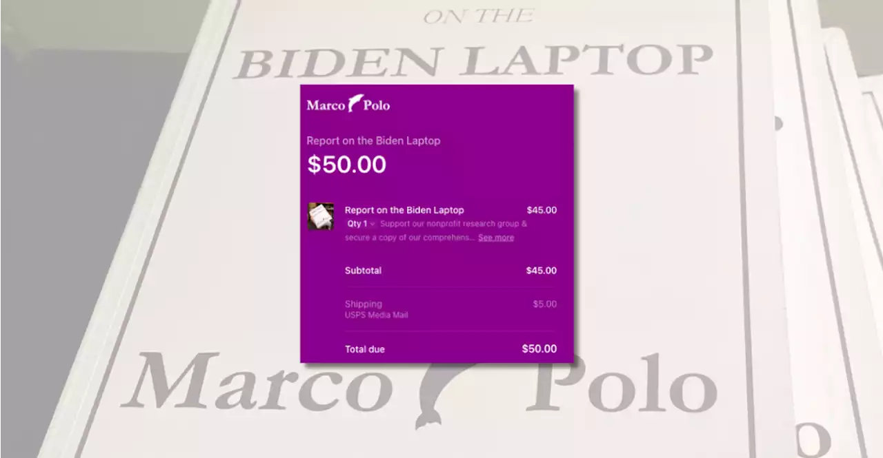 Is a Physical Book Detailing Contents of Hunter Biden's Laptop Being Sold For $50?