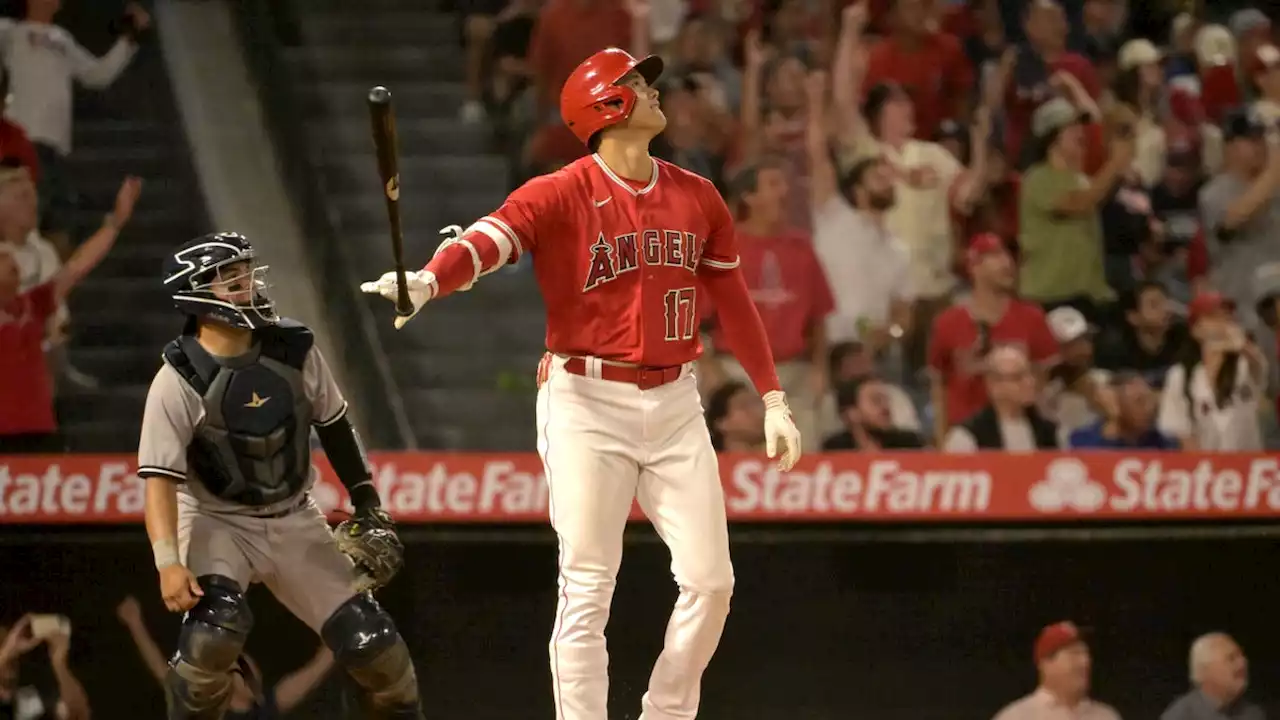 Watch: Gwen Stefani goes bananas for Shohei Ohtani's epic bat flip against Yankees