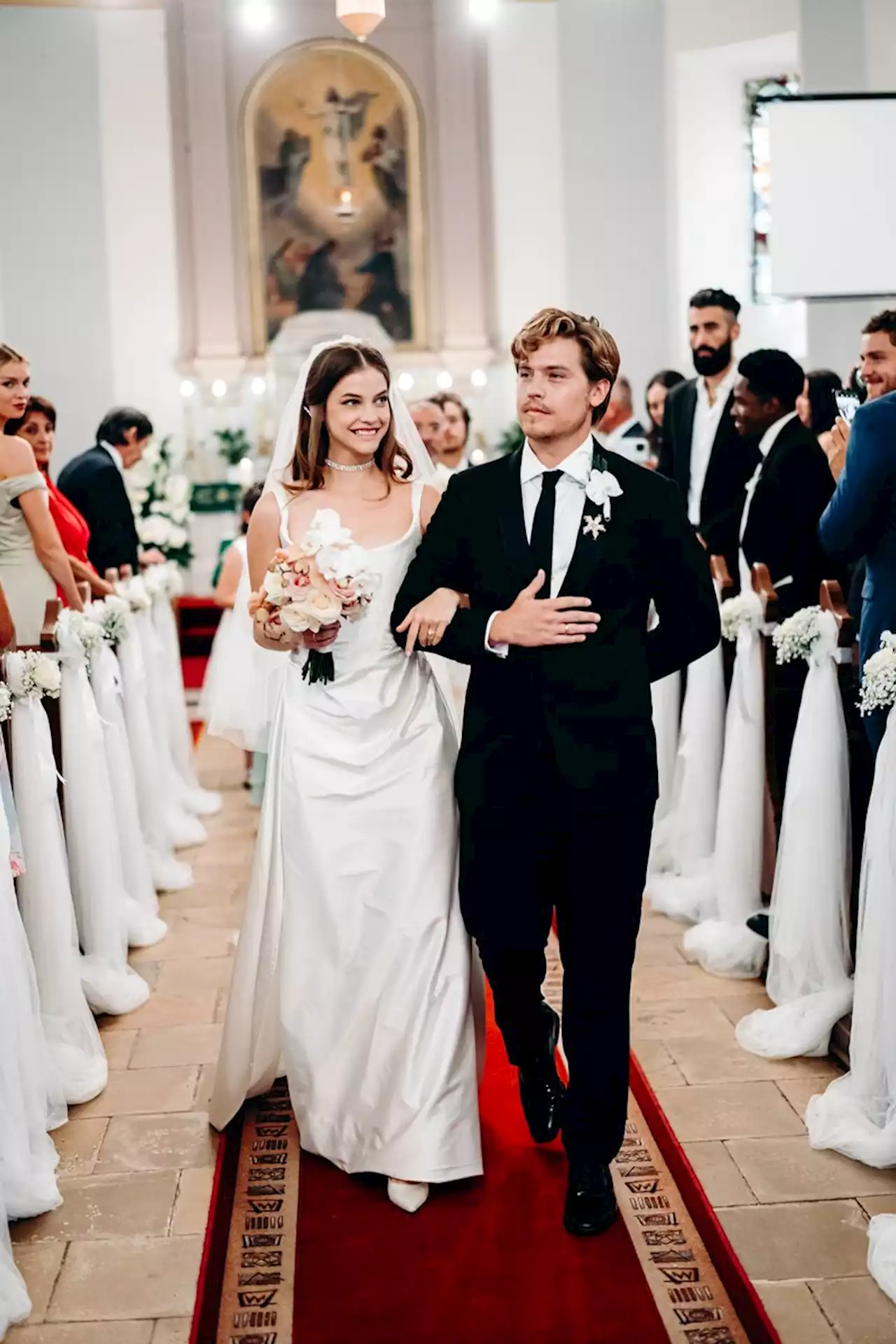 Barbara “Palvin” Sprouse Wore Vivienne Westwood to Marry Dylan Sprouse at Their Hungarian Countryside Wedding