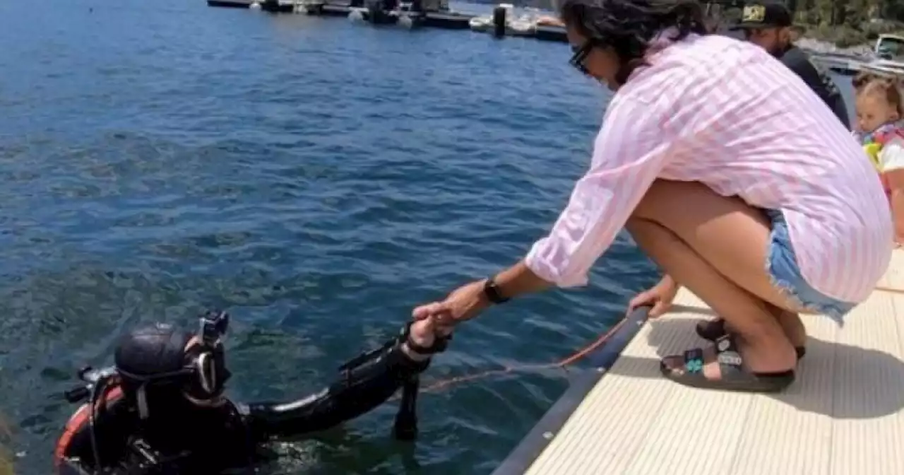 Diver manages to find woman's lost $9,500 wedding ring in lake