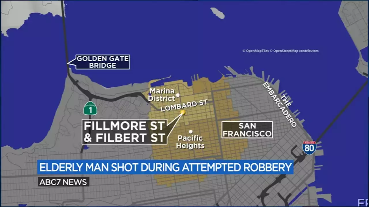 71-year-old man shot, injured during attempted robbery in San Francisco, police say