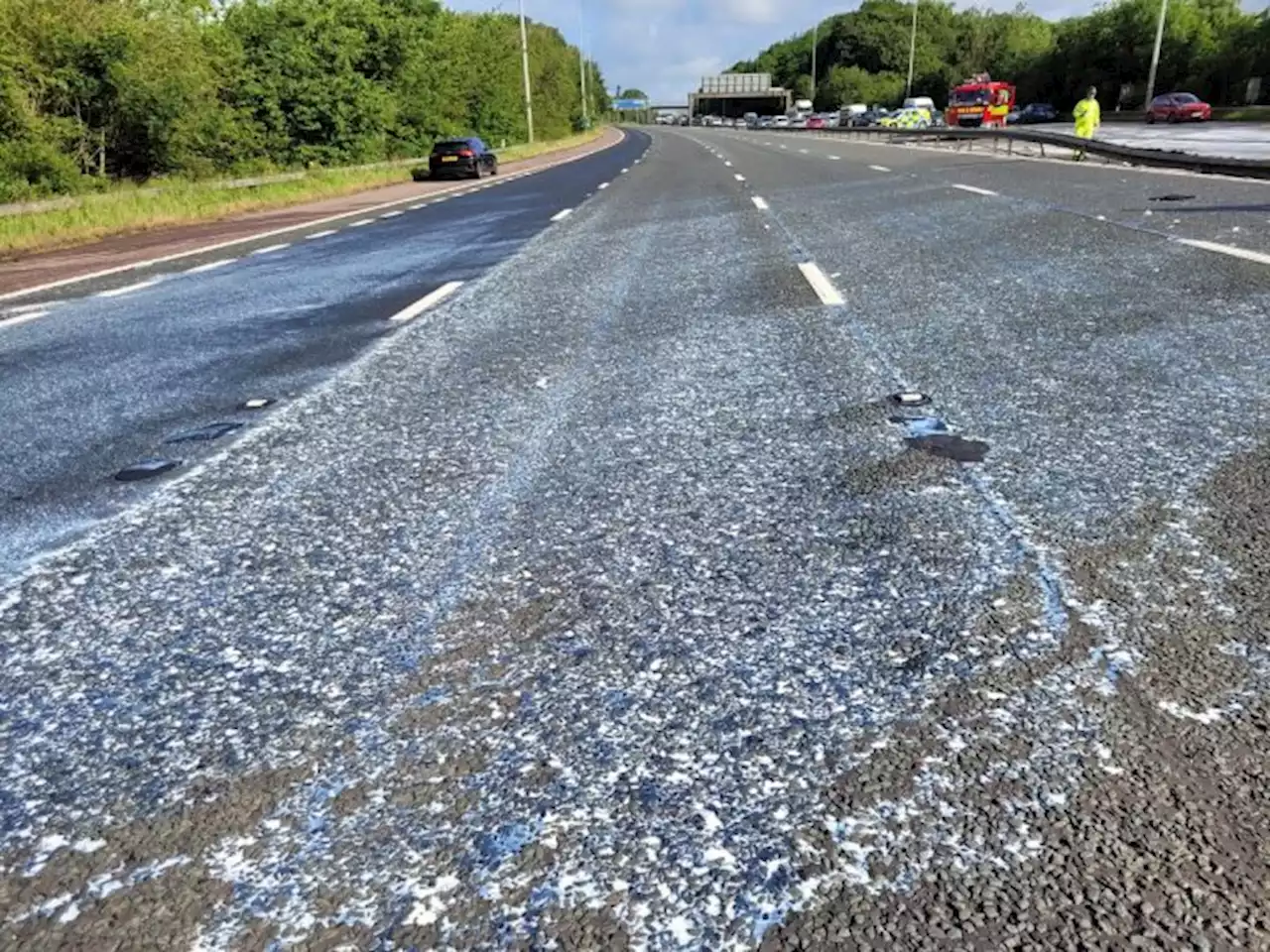 M6 at Preston re-opened after milk lorry crash chaos