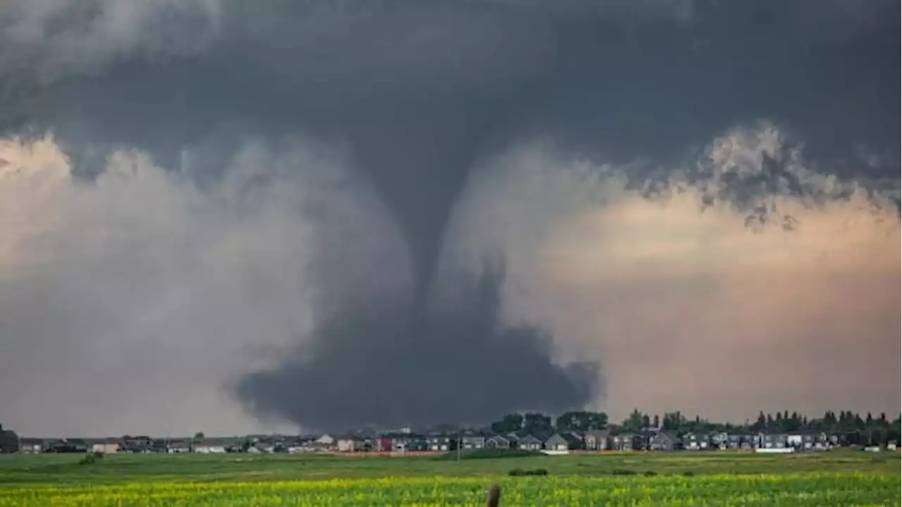 Alberta tornado witness says twister hit homes leaving damage, gas 'spewing' and power lines down | CBC News