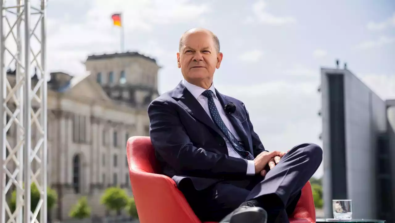 (S+) Olaf Scholz im ARD-Sommerinterview: Der Kanzler, der auf Schäfchenwolken schwebt