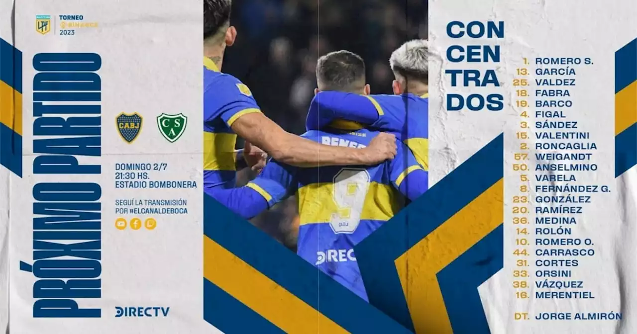 Lista que gana casi no se toca: los concentrados de Boca con un cambio