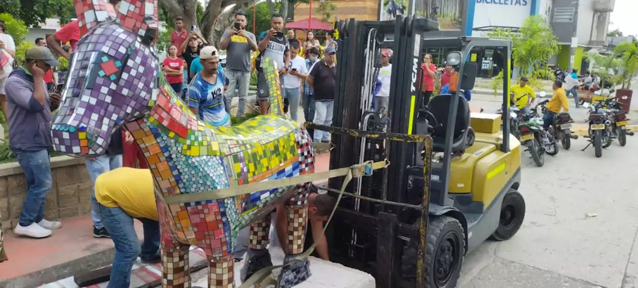 El monumento a la burra en Sincelejo irá a un lugar privado