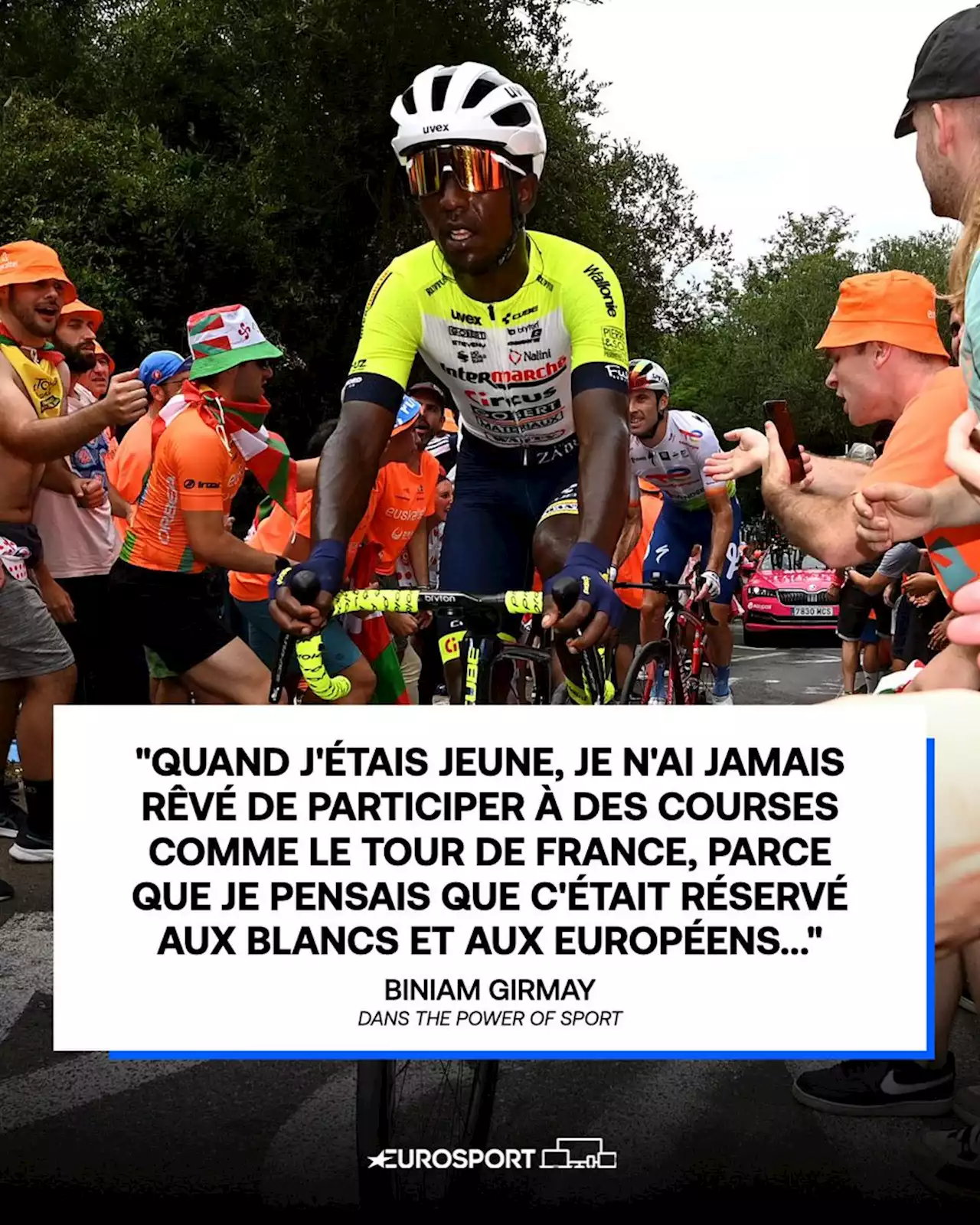 Le pionnier Biniam Girmay : 'Le Tour de France ? Je pensais que ce n'était que pour les Blancs ou les Européens'