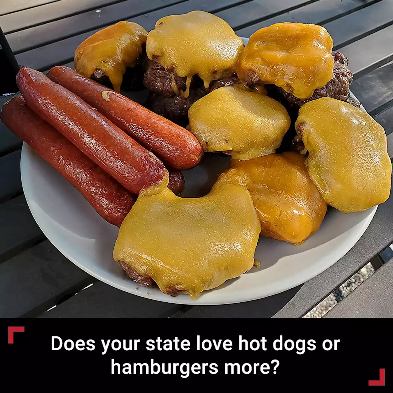 Does your state love hot dogs or hamburgers more?