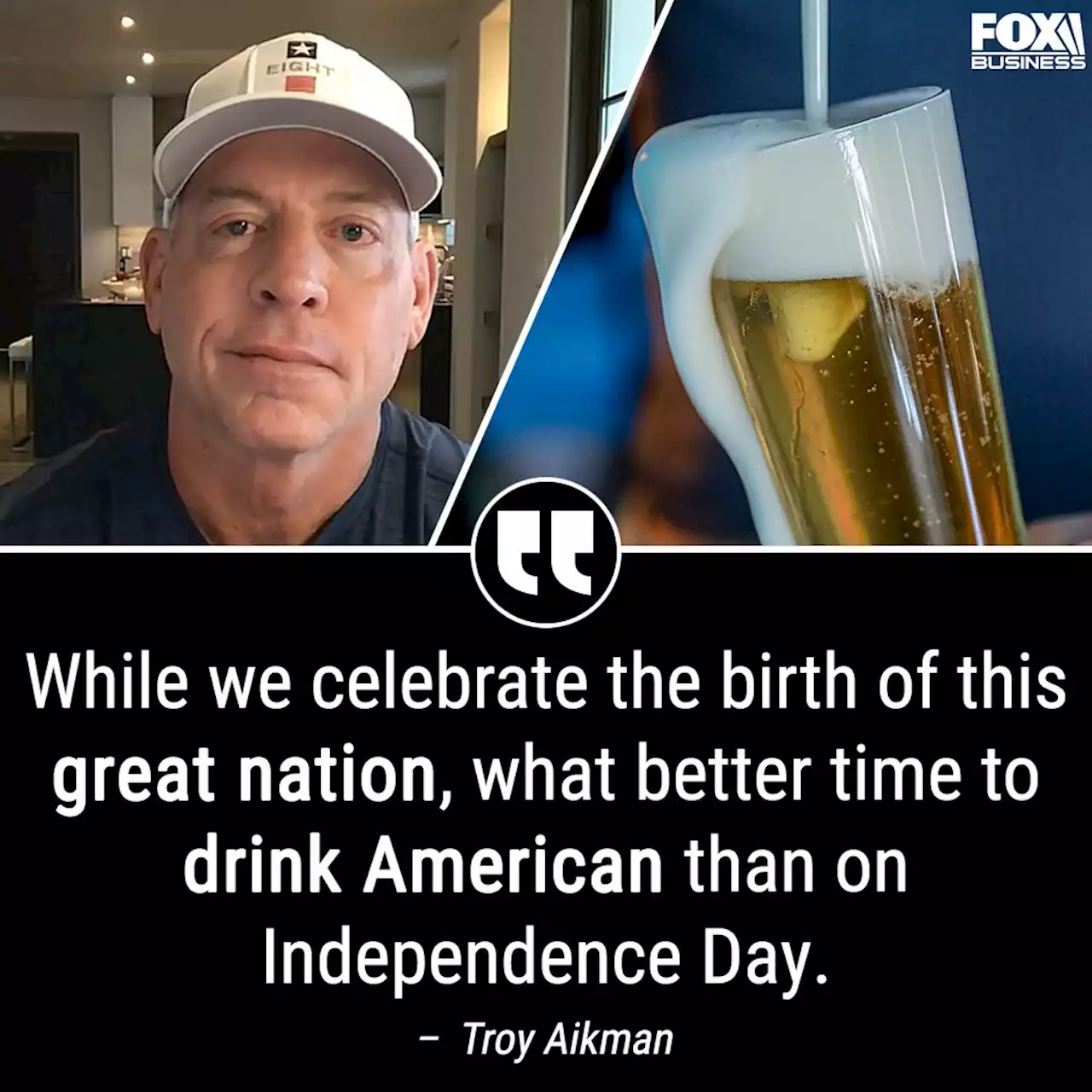 Troy Aikman slams foreign beer brands using US flag for July 4th | Fox Business Video