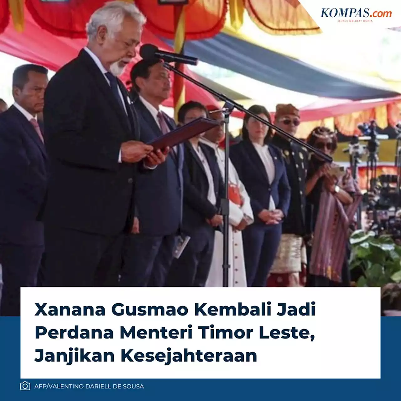 Xanana Gusmao Resmi Dilantik Lagi Jadi PM Timor Leste, Ini Janjinya Halaman all - Kompas.com