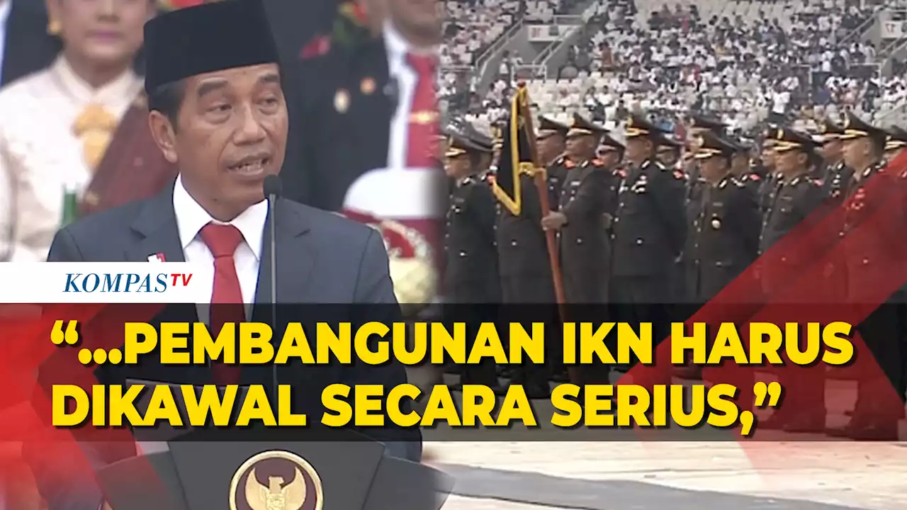 HUT ke-77 Bhayangkara, Jokowi Minta Polri Kawal Pembangunan IKN Secara Serius