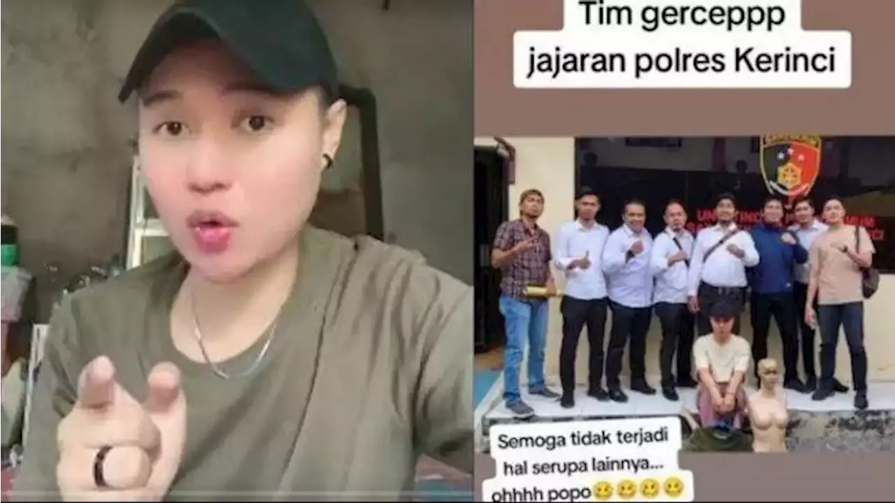 Kronologi TikToker Popo Ditangkap Polisi Gegara Video Tak Senonoh, Patung Maneken jadi Barang Bukti