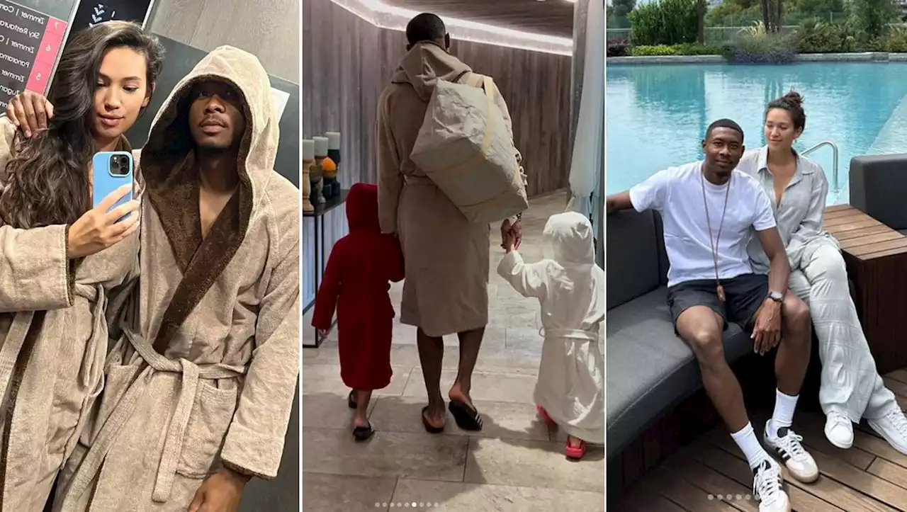 David Alaba und Familie im Urlaubsmodus