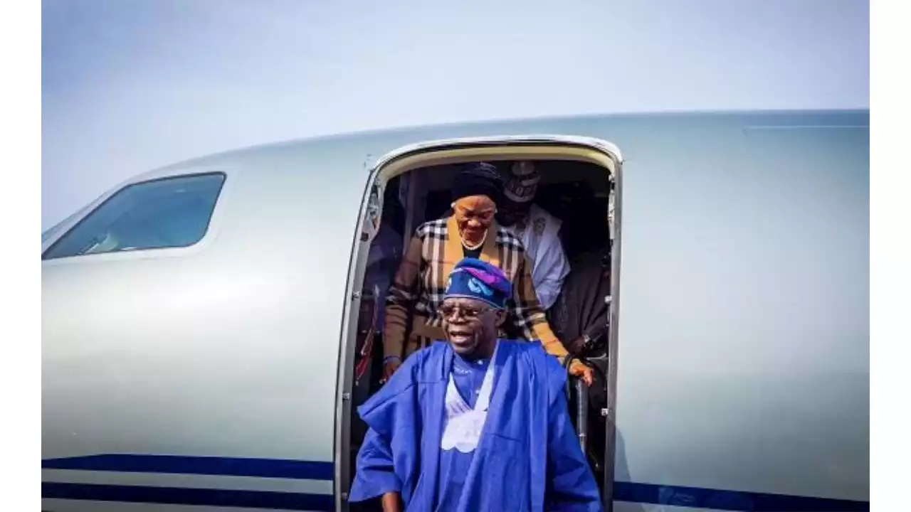 JUST-IN: Tinubu Returns To Abuja After Paris, London, Lagos Trips