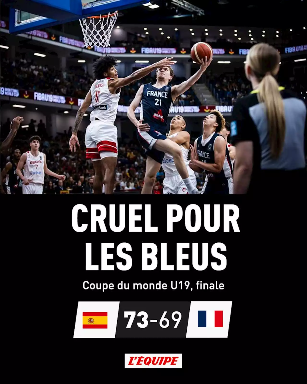 L'équipe de France battue en finale de la Coupe du monde U19 par l'Espagne