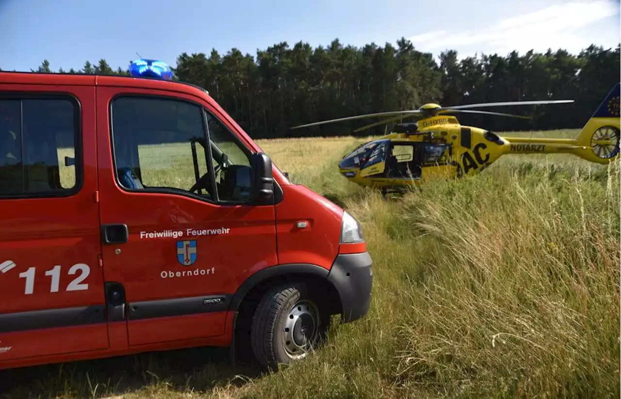 Mountainbiker stürzt bei Oberndorf: Bergwacht und Hubschrauber im Einsatz