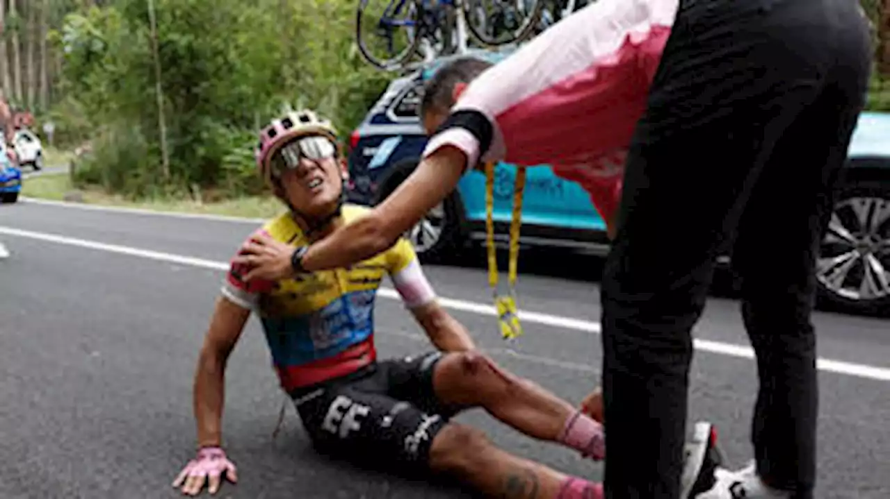 Campeão olímpico cai e se machuca na primeira etapa do Tour de France de 2023