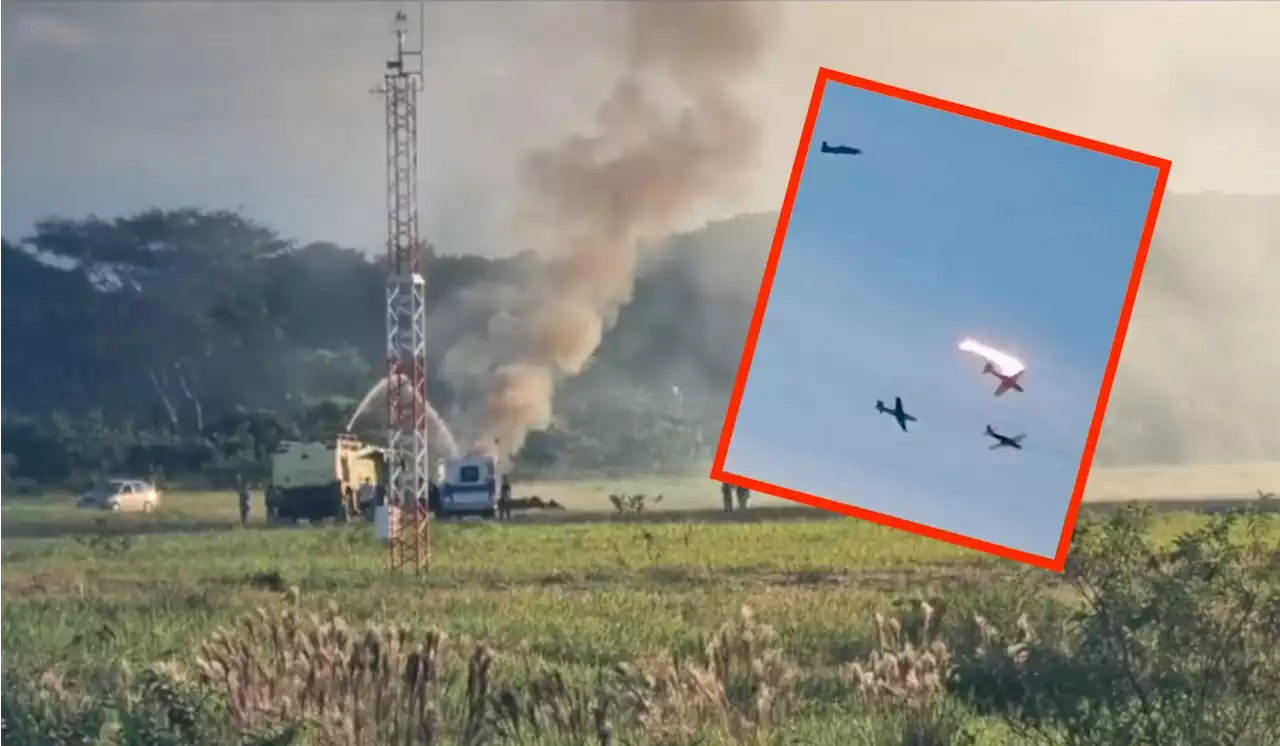 [Video] Así fue el impresionante choque de 2 aviones de la Fuerza Aérea en Villavicencio - Pulzo