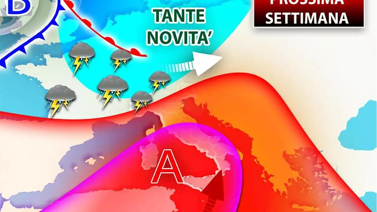 Previsioni meteo, acquazzoni fino a giovedì, poi tornano caldo e afa