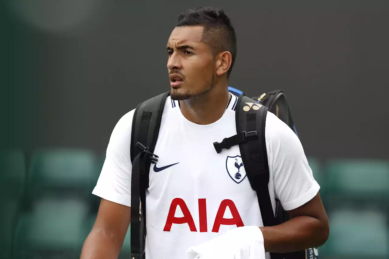 Nick Kyrgios trained in Spurs shirt at Wimbledon because of an unlikely cult hero