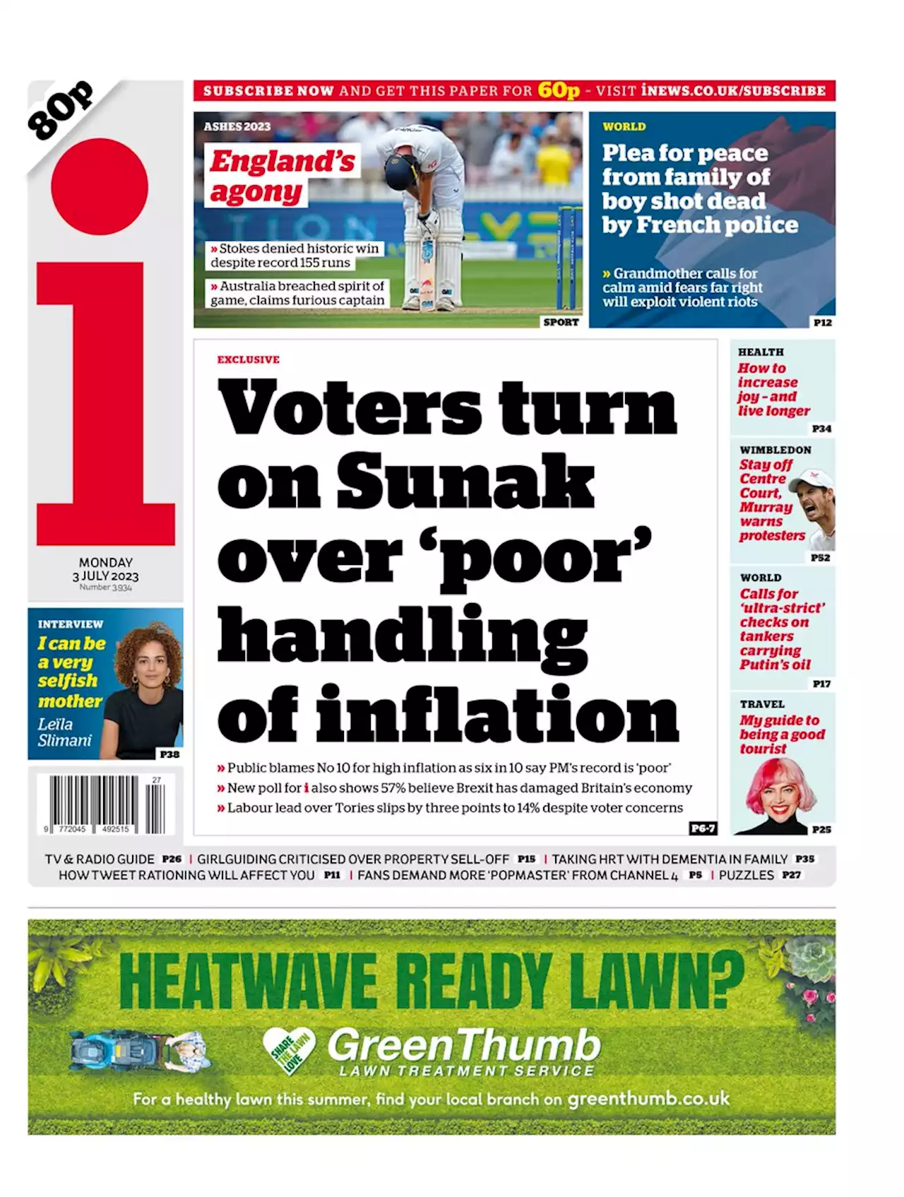 Public blame Sunak's Government and corporate profits for high inflation, poll shows