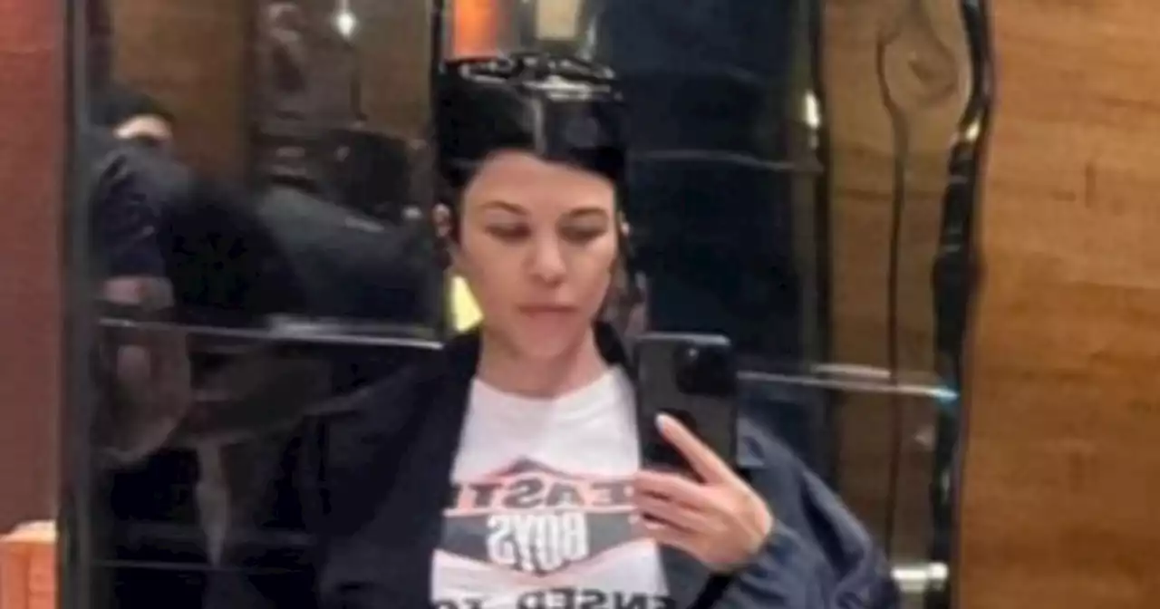 Kourtney Kardashian shares new selfie of baby bump poking out of her T-shirt