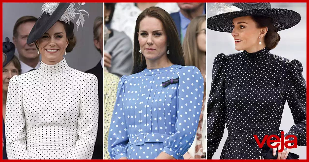 Kate Middleton faz das estampas com bolinhas uma assinatura visual