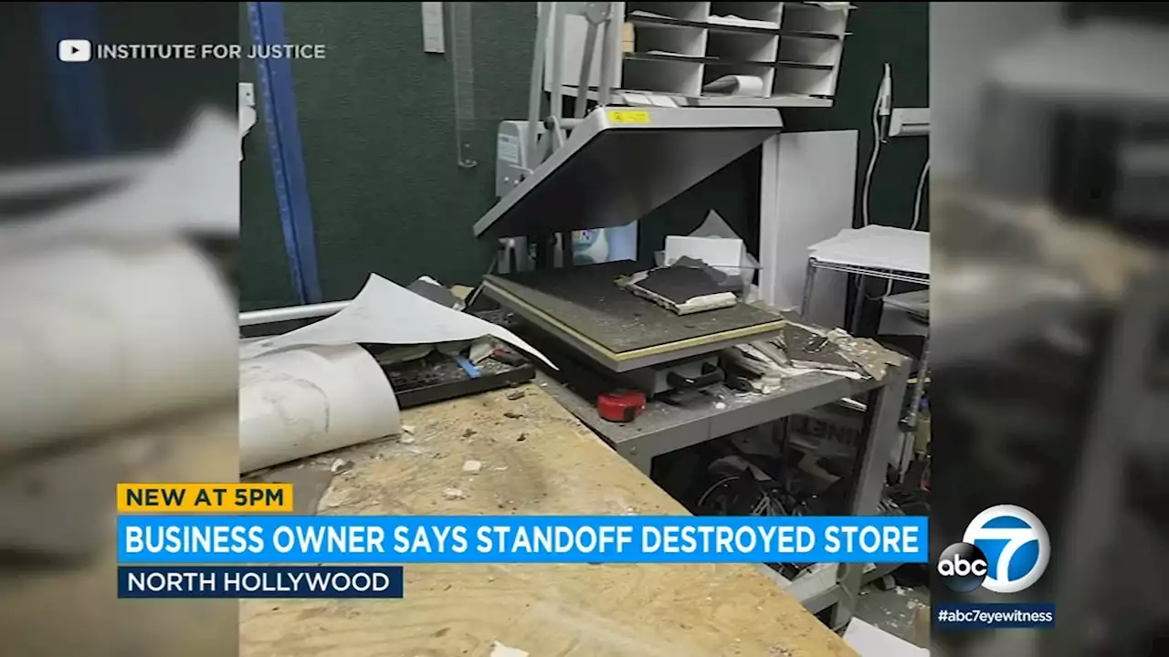 31-year-old North Hollywood business suing LAPD for destroying shop during armed standoff last year