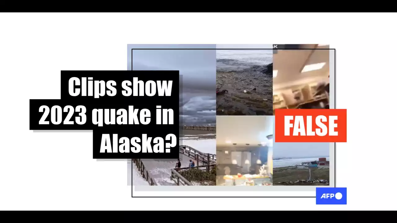 Old disaster videos misrepresented after Alaska earthquake, tsunami warning