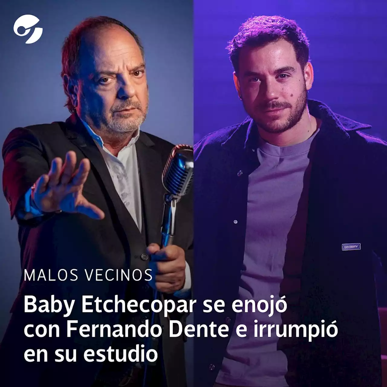 Malos vecinos: Baby Etchecopar se enojó con Fernando Dente e irrumpió en su estudio