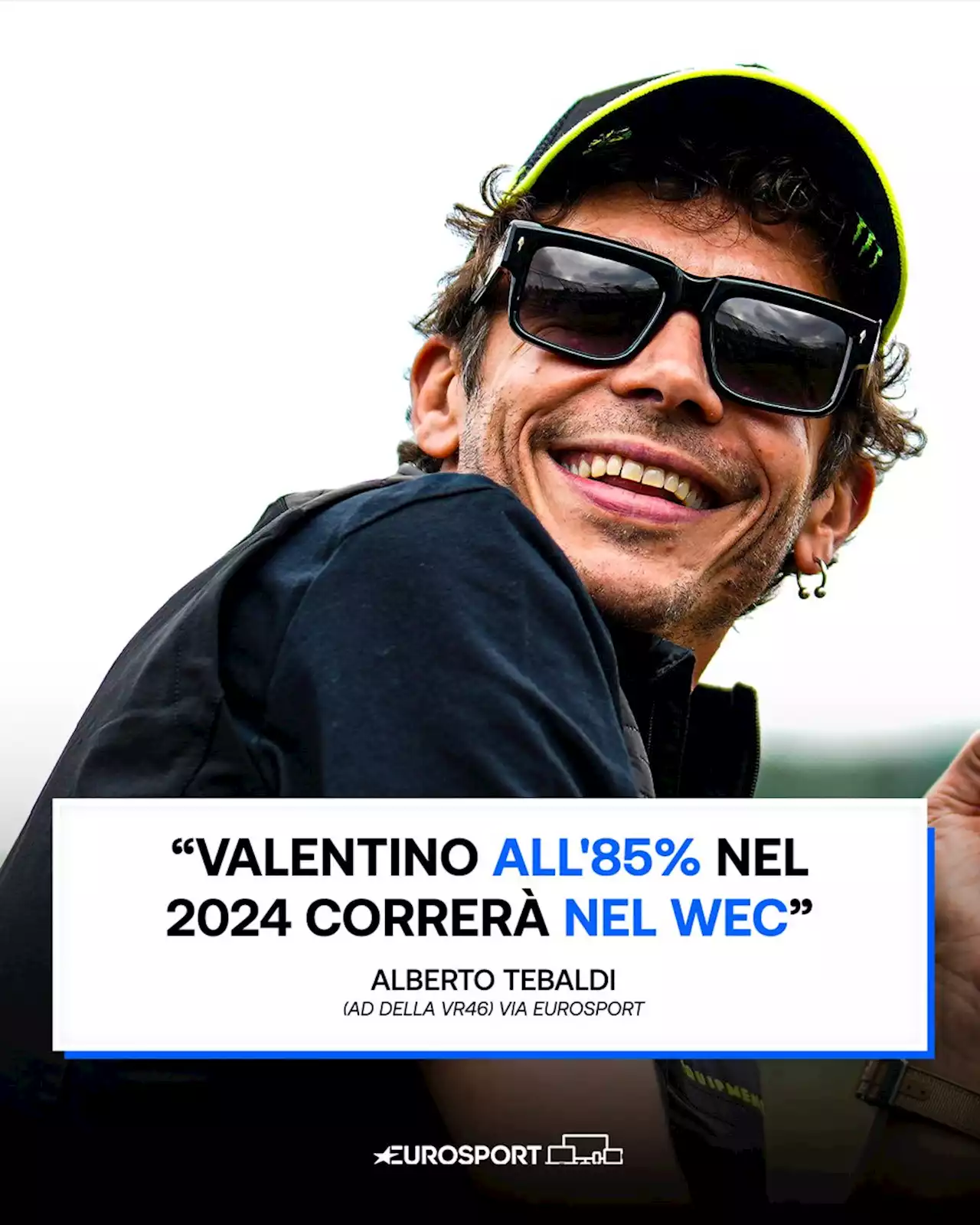 Alberto Tebaldi (AD VR46) racconta la vittoria di Valentino Rossi a Misano e svela: 'All'85% nel 2024 correrà nel Wec' - Eurosport