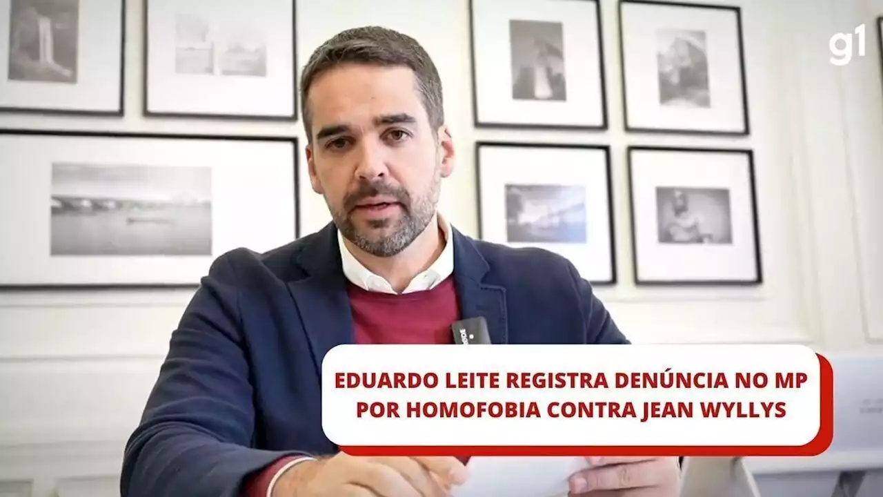 Eduardo Leite ingressa com representação no MP contra Jean Wyllys por declarações homofóbicas