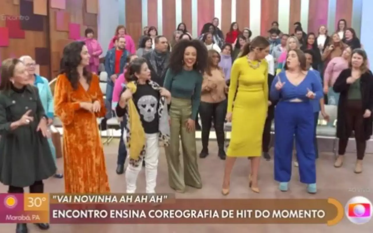 Tati Machado conquista a web ao ensinar nova coreografia no 'Encontro' | Televisão | O Dia