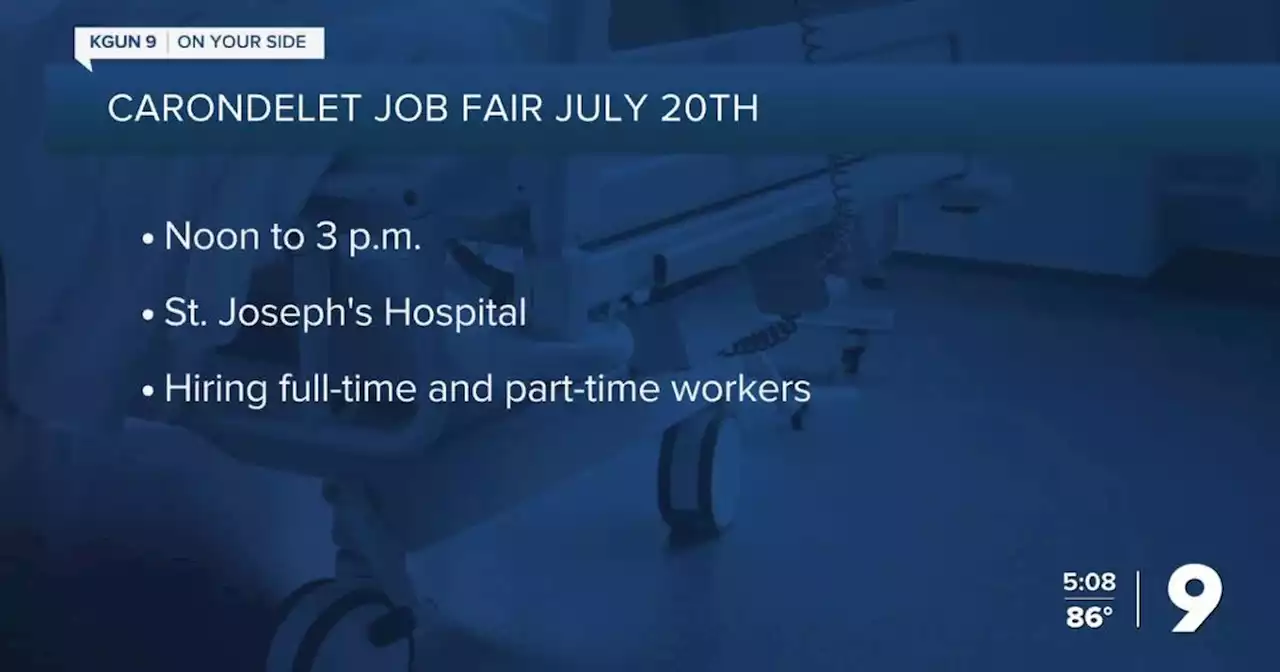 Carondelet to host job fair Thursday at St. Joseph's Hospital