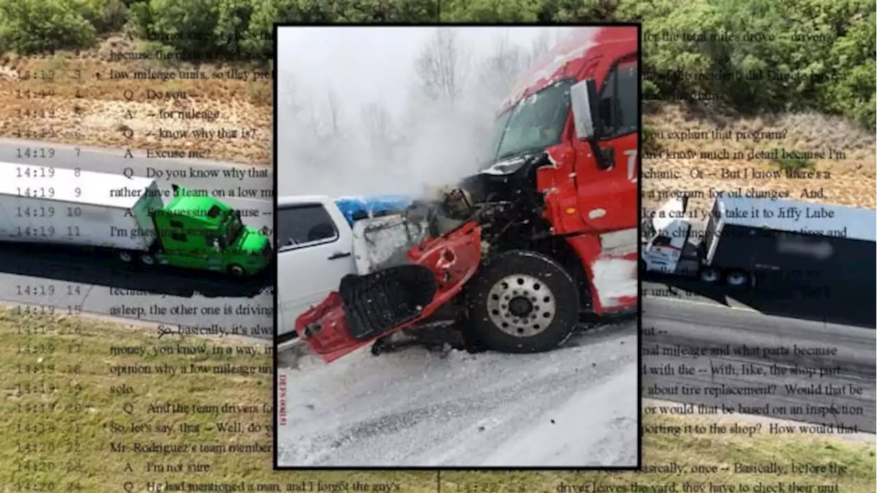 Lawsuit over semitruck crash reveals issue of truck driver working 2 months without day off