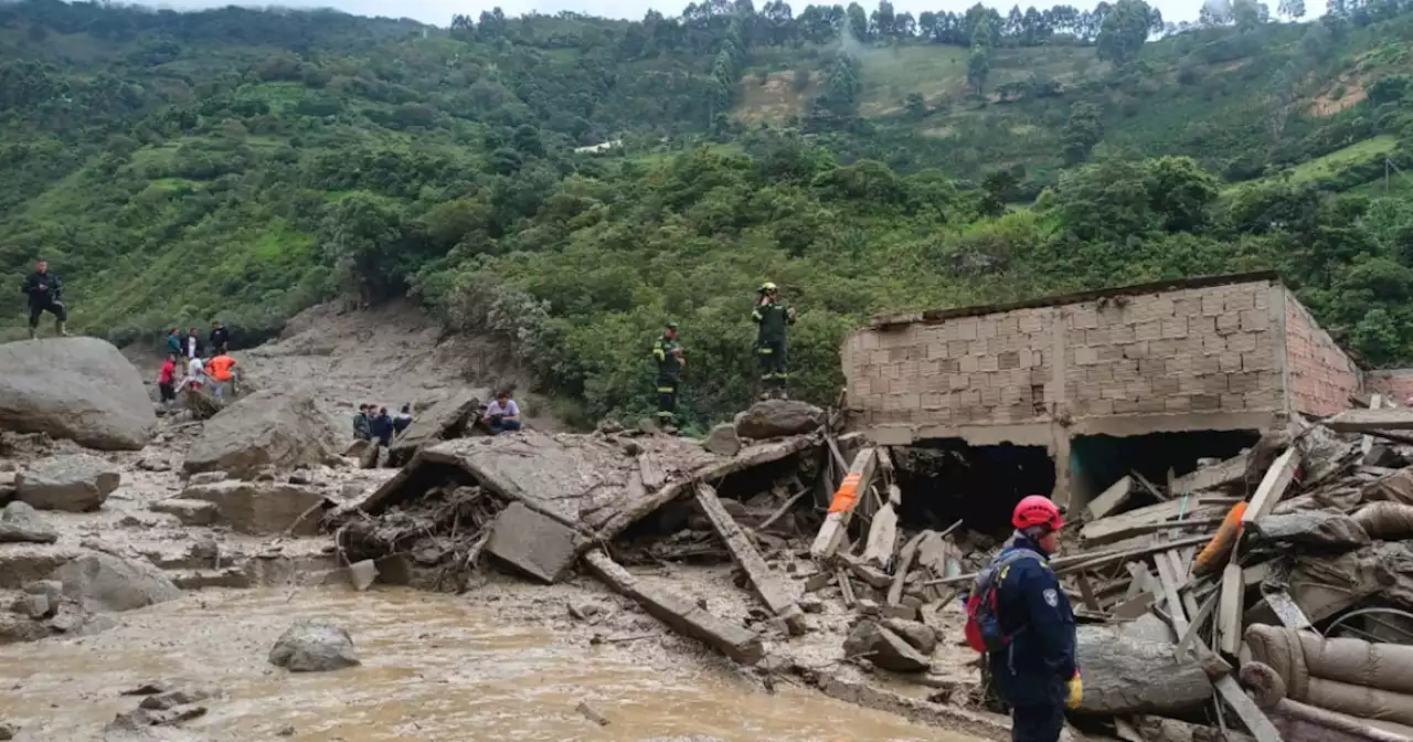 Tragedia en Quetame: Siguen en la búsqueda de 9 desparecidos; ya hay 20 muertos y 6 heridos