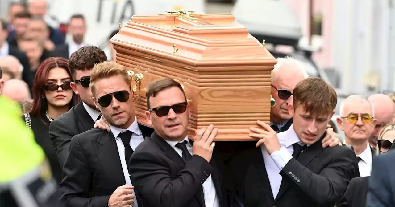 Ronan Keating carries brother's coffin before moving performance at funeral