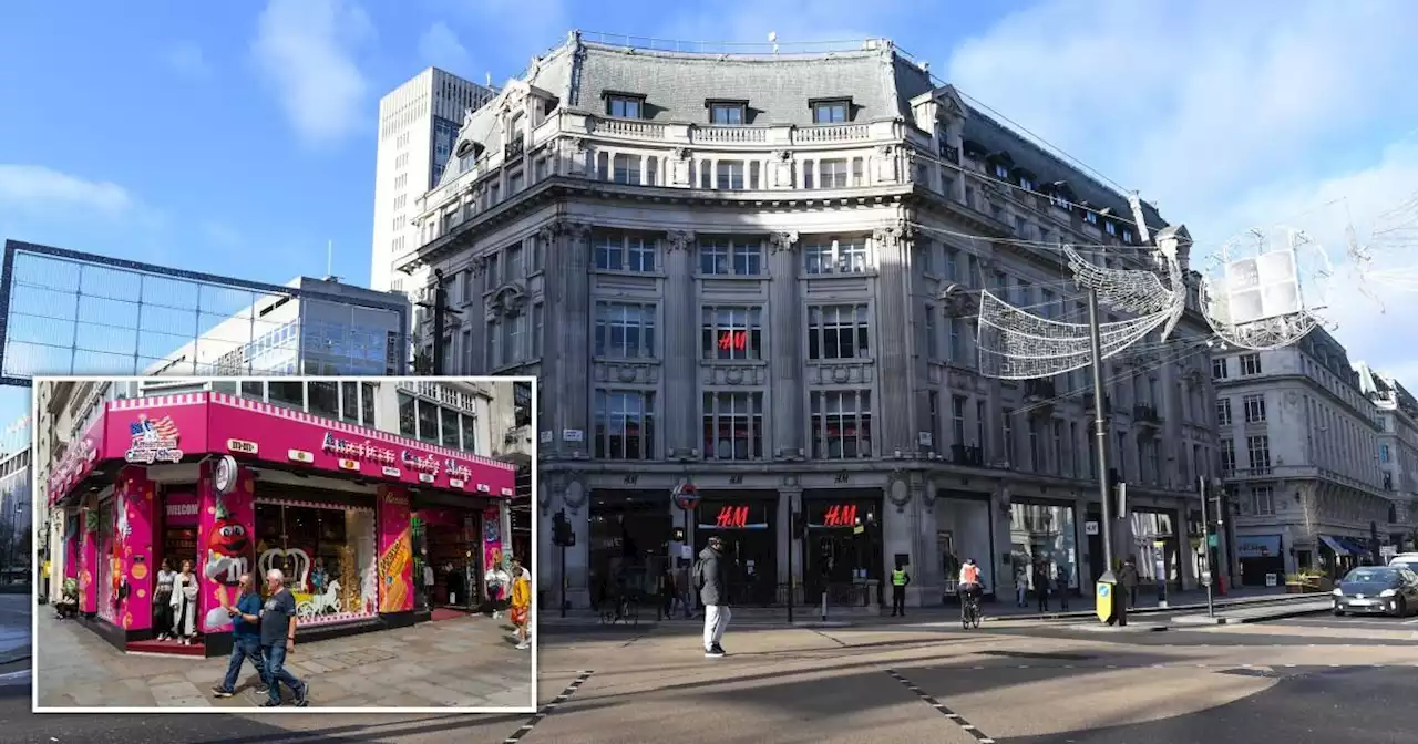 Businesses offered rent-free shops on Oxford Street to stop sweet shop blight