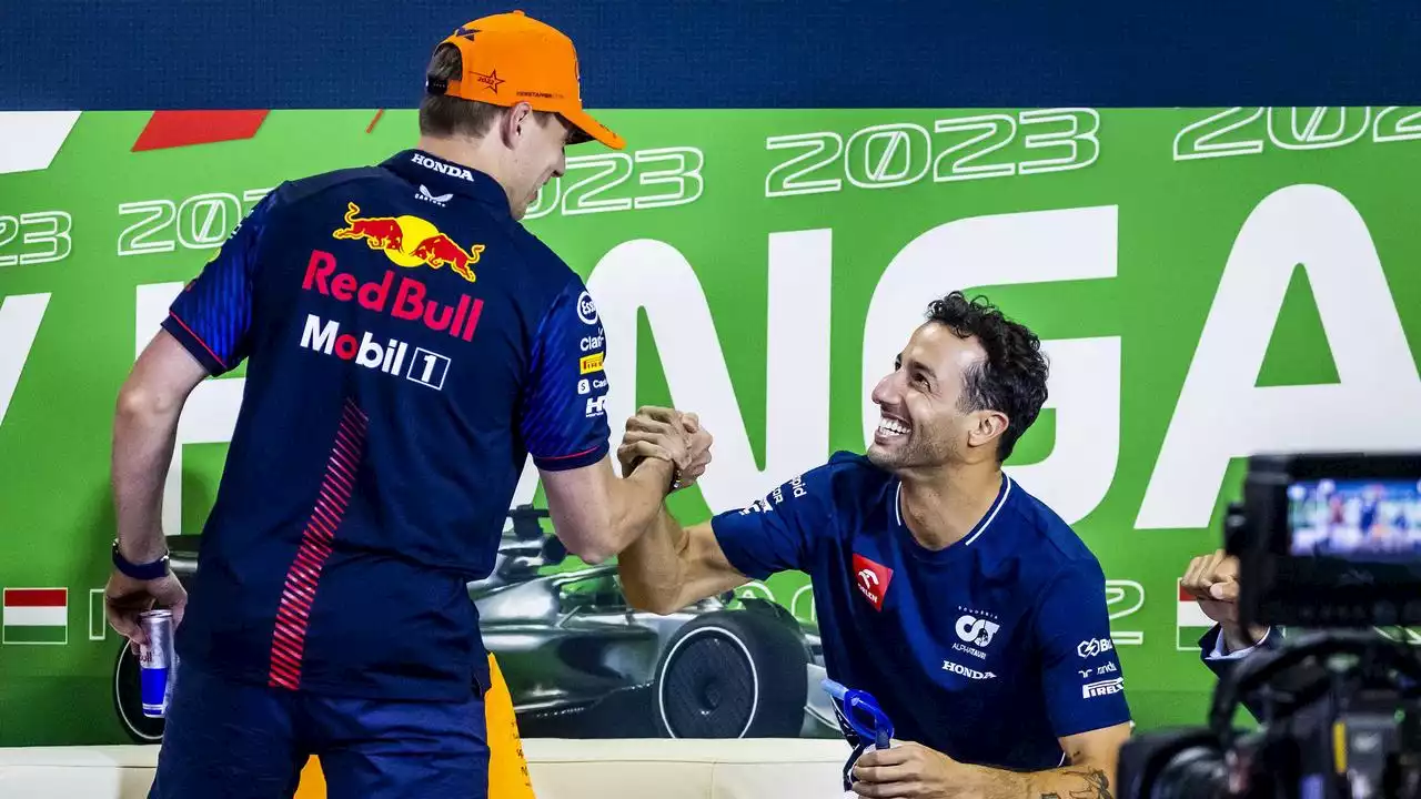 Verstappen ziet dat Ricciardo is opgeleefd: 'Denk dat hij even pauze nodig had'