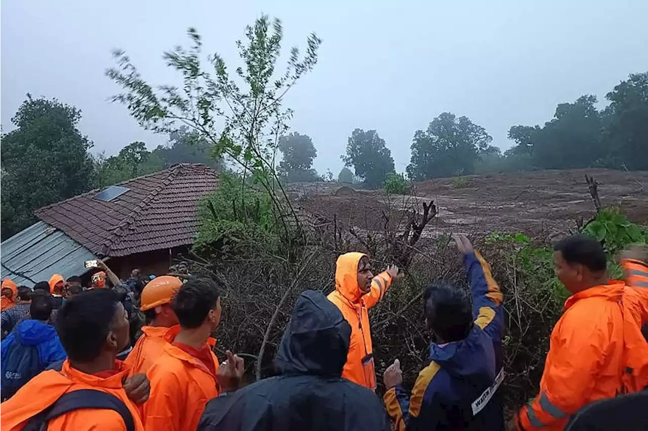 Five dead, several trapped, in landslide in India after heavy rain