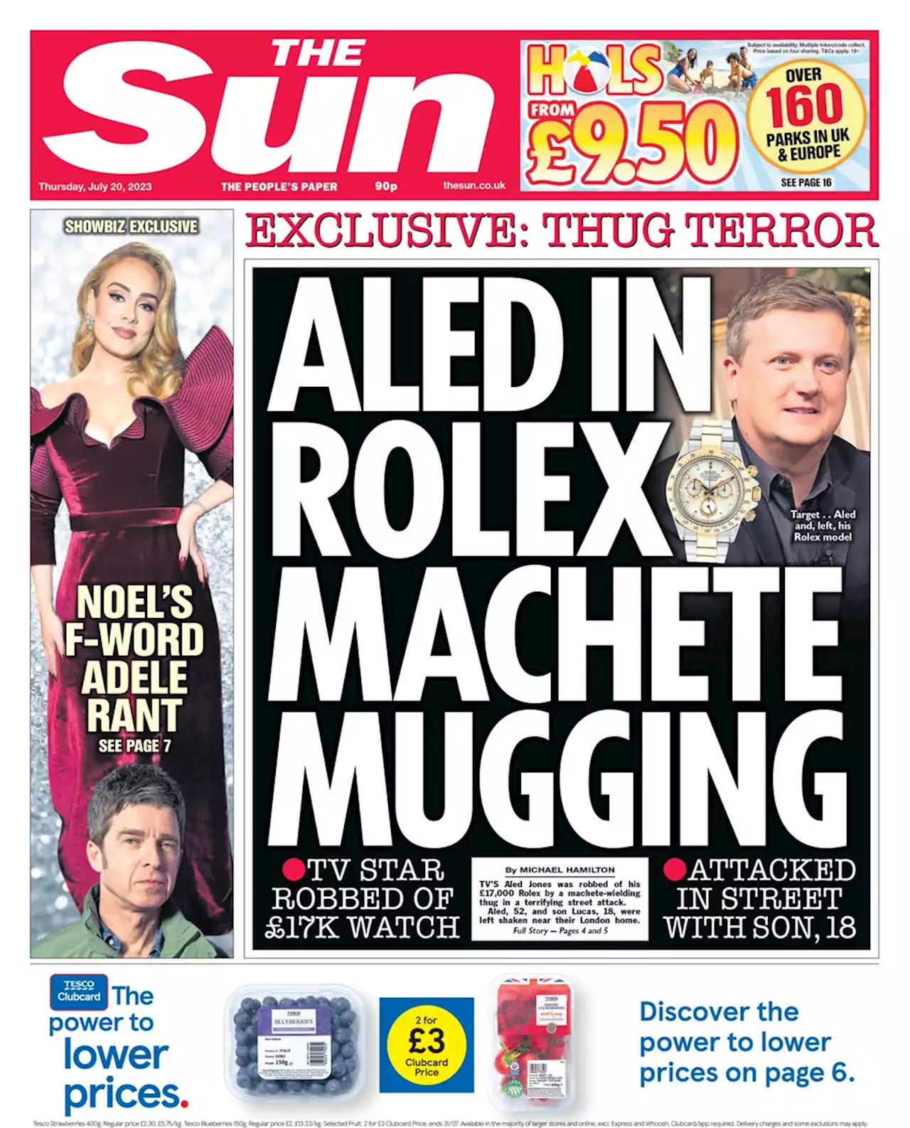 Aled Jones robbed of £17K Rolex after teen thug attacked him & son with machete