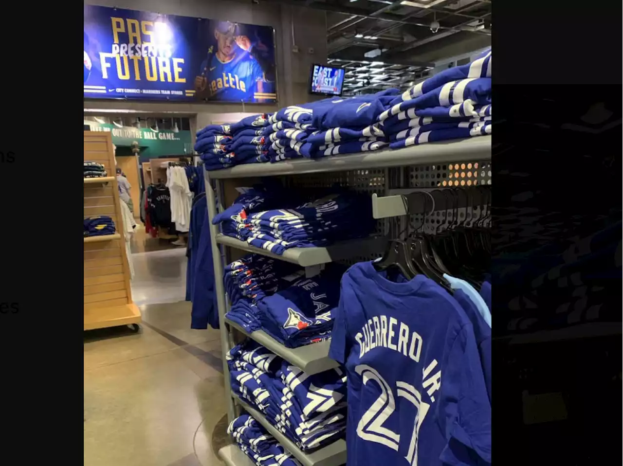 Sheepish in Seattle: Mariners remove Blue Jays gear from team shop in advance of weekend series